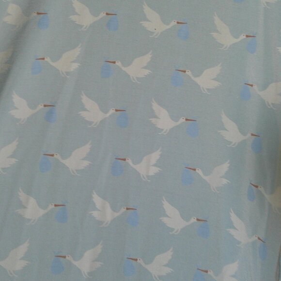 Kickee Pants Women's Short Sleeve One Tee in Spring Sky Stork - Size Large - EUC - Picture 4 of 4